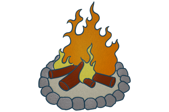 Bonfire Embroidery Design Review: A Camping Classic for Craft Fair Sellers
