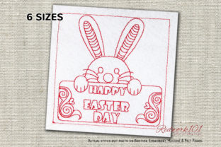 Happy Easter Day Redwork: A Design Review for Business Merch