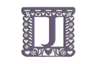 Papel Picado Alphabet J