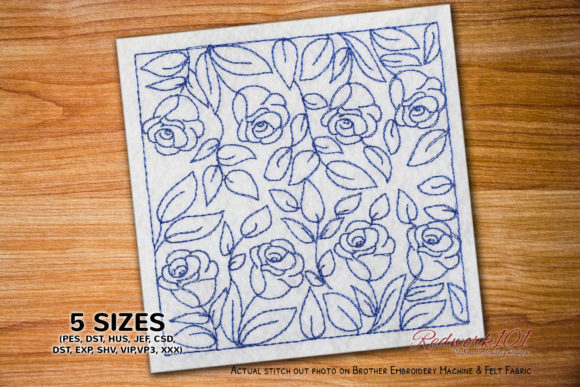 Seamless Pattern with Rose Flower: Holiday Embroidery Review
