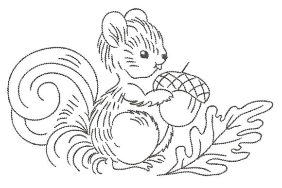 Squirrel Simplistic Lines: A Designer's Review for Boutique Sweatshirts