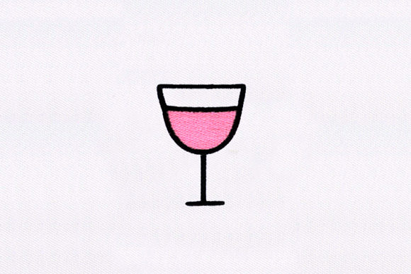 Wine Glass Machine Embroidery Design Review