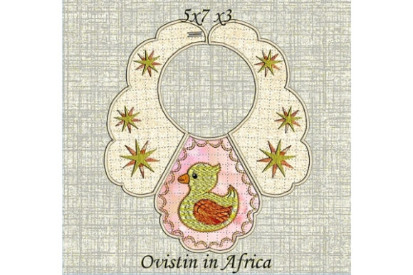 Yellow Duckling Baby Bib for Small Hoops: A Design Review for Business Merch